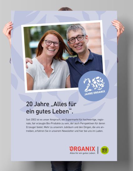 Organix Jubiläumskampagne
